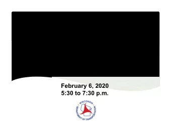 Welcome  WIS 35  (La Crosse County Line to Garner Place)  La Crosse County  Public Involvement