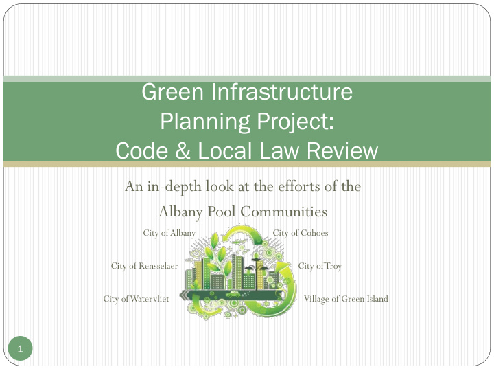 green infrastructure planning project code amp local law