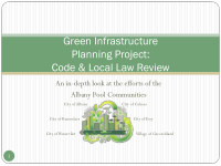 green infrastructure planning project code amp local law