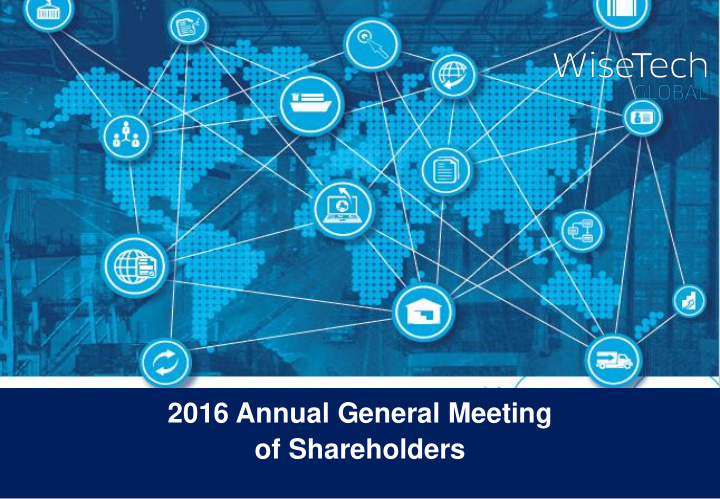 2016 annual general meeting of shareholders important