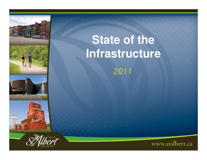 state of the infrastructure