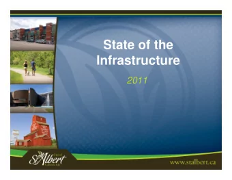 State of the  Infrastructure  2011  Contents   Introduction   Current conditions