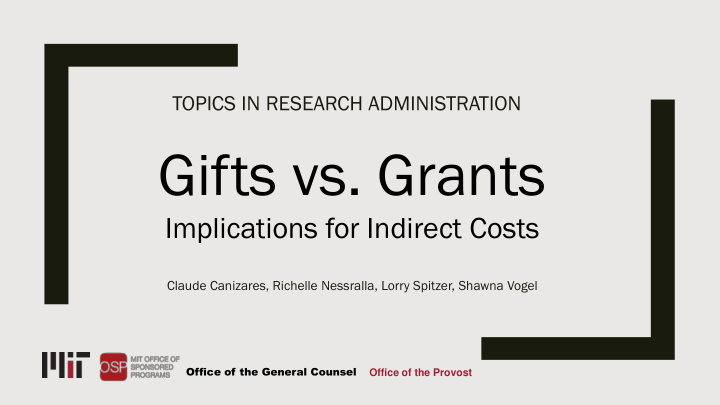 gifts vs grants