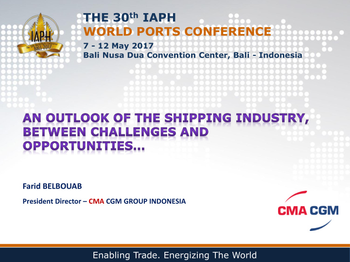 the 30 th iaph world ports conference