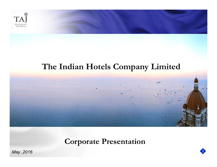 the indian hotels company limited