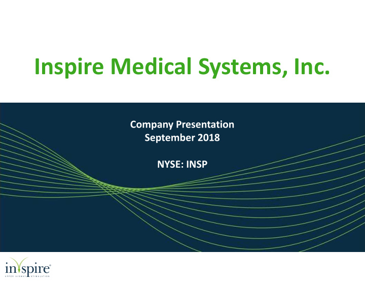 inspire medical systems inc