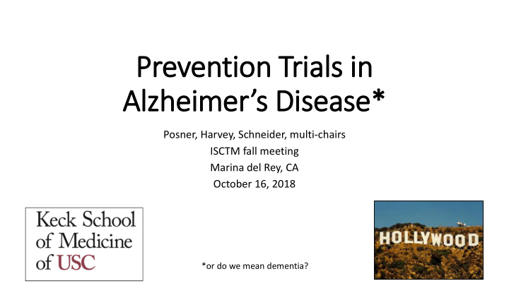 prevention trials in alzheimer s disease