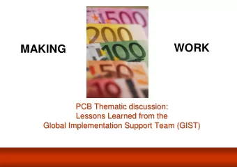 WORK  MAKING  PCB Thematic discussion:  PCB Thematic discussion:  PCB Thematic discussion:  Lessons