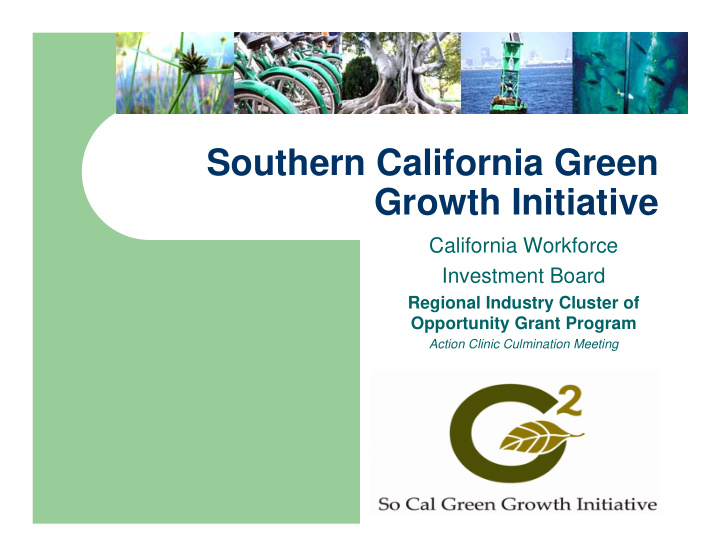 southern california green growth initiative