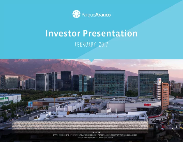 investor presentation