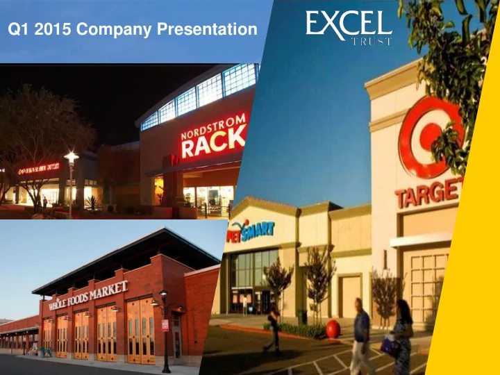 q1 2015 company presentation company and portfolio