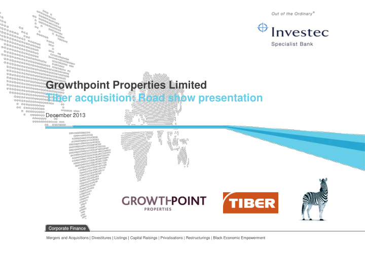 growthpoint properties limited tiber acquisition road