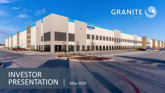 INVESTOR  PRESENTATION |  May 2020  PRESENTATION OF CERTAIN INFORMATION    Unless otherwise