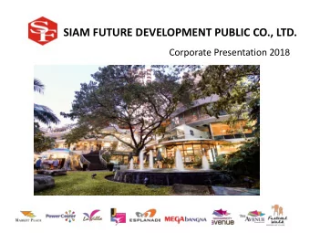 Corporate Presentation 201 8 Outline  Overview  Financial Summary  Project Update  2 Overview