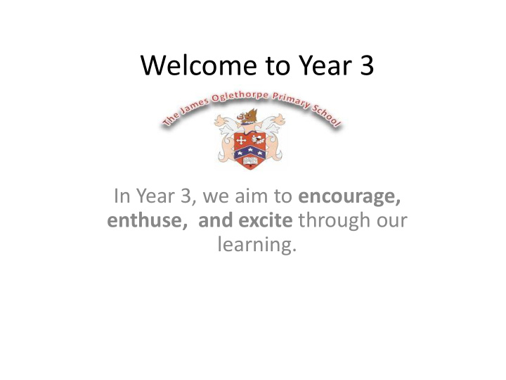 welcome to year 3