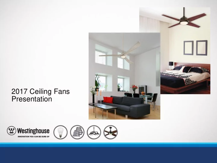 2017 ceiling fans presentation techno ii