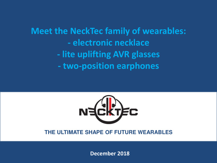 meet the necktec family of wearables electronic necklace