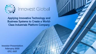 Ap  Applyi  ying  ng I  Innovative  e Techno  hnology a  and  Bu  Busine  ness Systems to  o Create