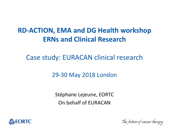 case study euracan clinical research