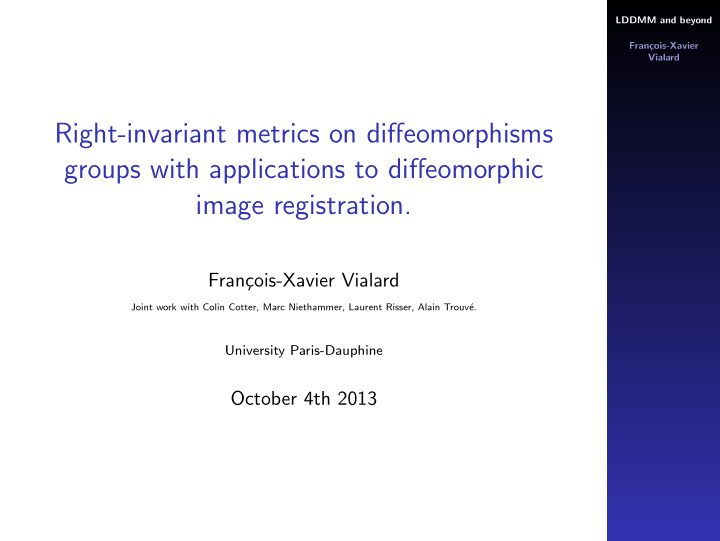 right invariant metrics on diffeomorphisms groups with