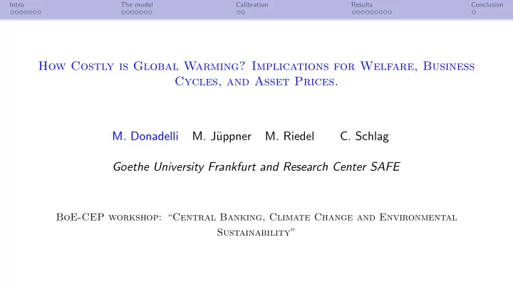 how costly is global warming implications for welfare