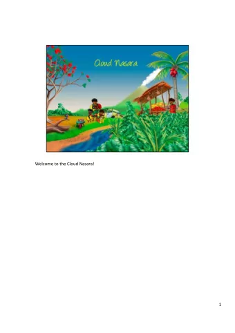 Welcome'to'the'Cloud'Nasara!'  1'  2'
