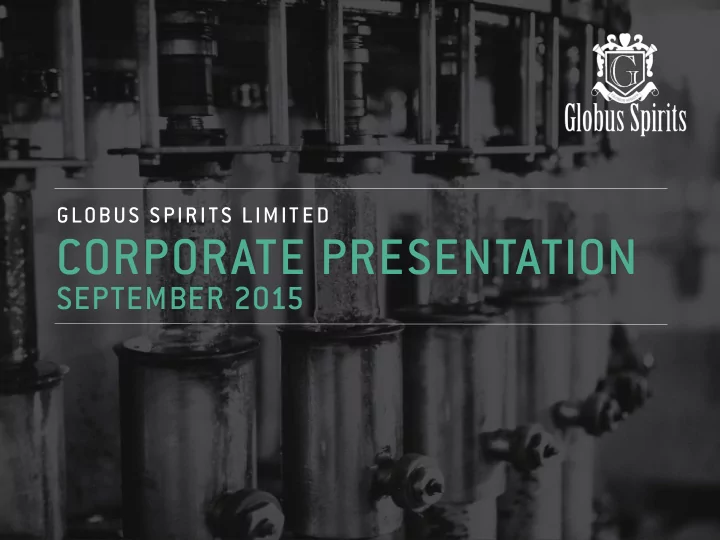 corporate presentation