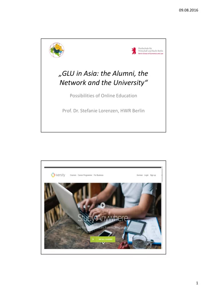 glu in asia the alumni the network and the university