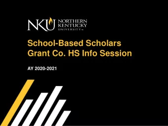 School-Based Scholars  Grant Co. HS Info Session  AY 2020-2021  Why consider dual-credit?