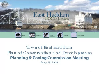 Planning &amp; Zoning Commission Meeting  Ma y 29, 2018  1  Ag e nda  I  nitia l Surve y Re