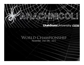 Outline  Background    Outreach,  Conclusions,    Future  Work    Team  Goals