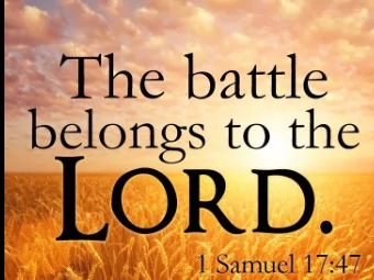 Everyone gathered here will  know the Lord does not need  swords or spears to save  people. The