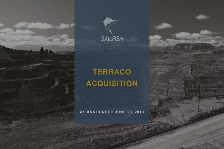 terraco acquisition