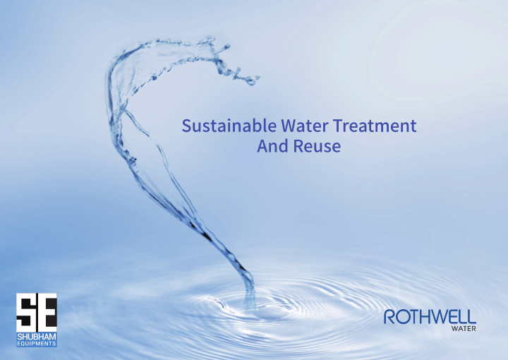 sustainable water treatment and reuse