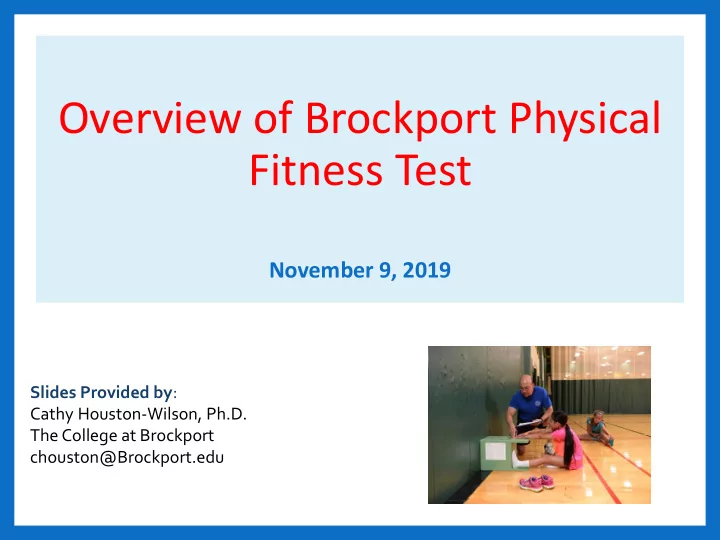 fitness test