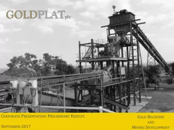 Disclaimer These presentation materials (the Presentation Materials) are being distributed in