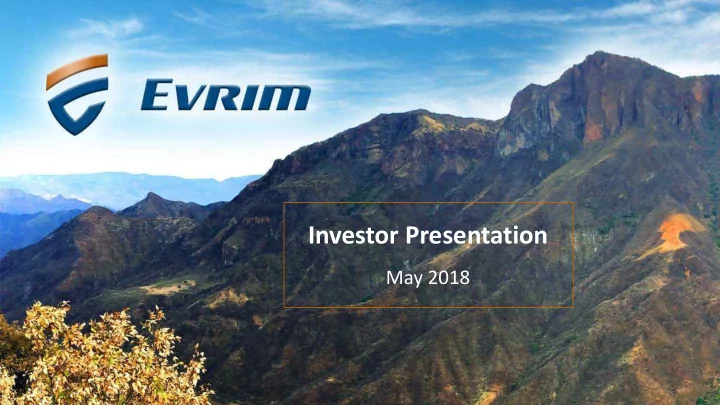 investor presentation