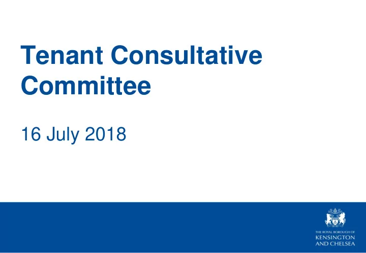 tenant consultative committee