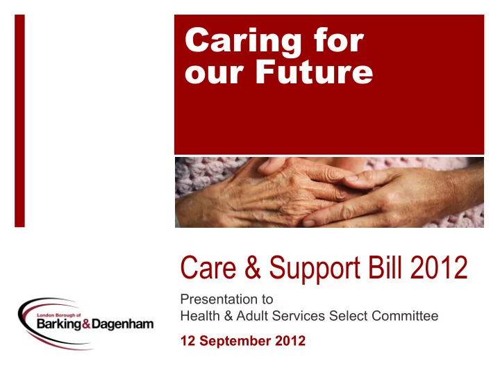 caring for our future