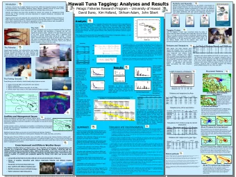 Hawaii Tuna Tagging: Analyses and Results  Publicity and Rewards  Introduction  Publicity and