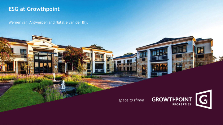 esg at growthpoint