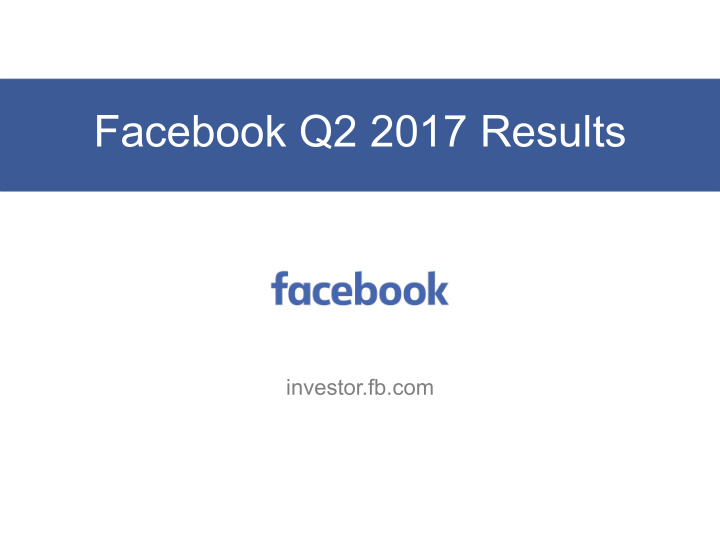 facebook q2 2017 results