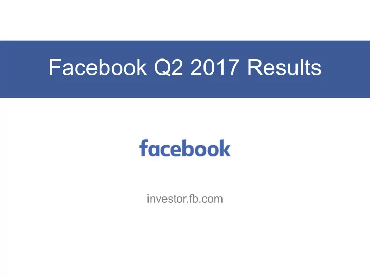 facebook q2 2017 results