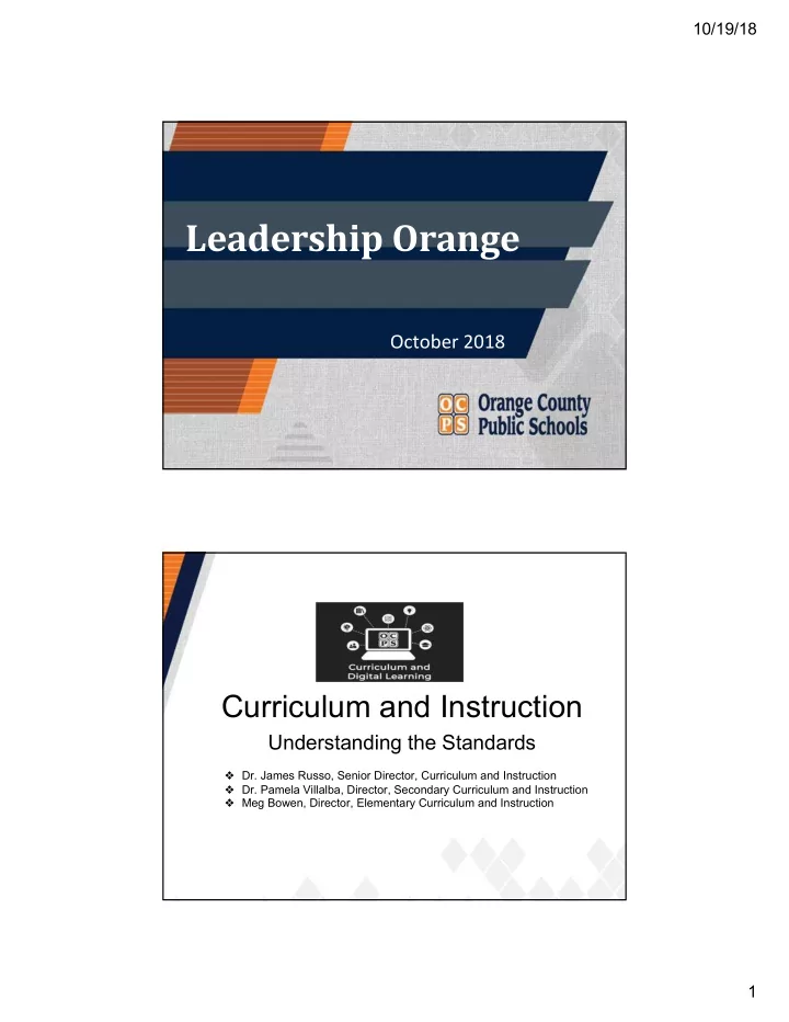 leadership orange