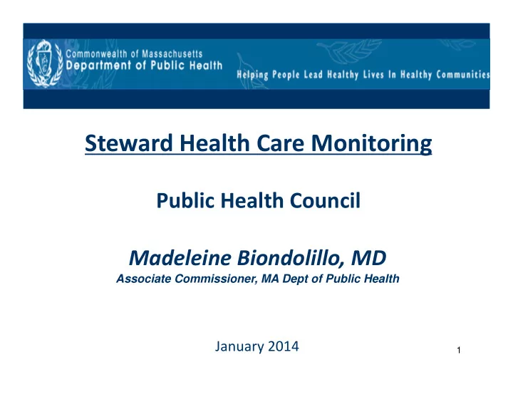 steward health care monitoring