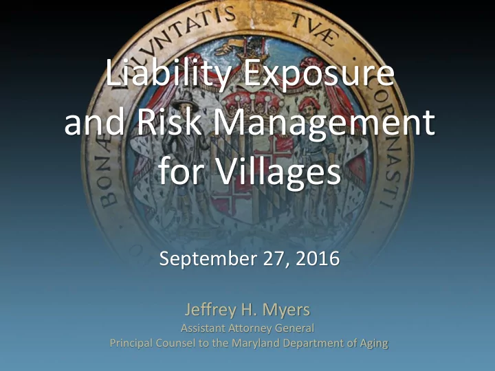 liability exposure and risk management