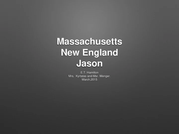 new england