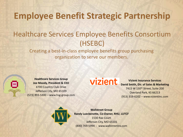 employee benefit strategic partnership