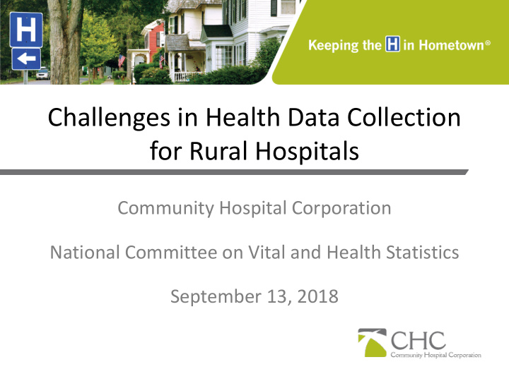 challenges in health data collection for rural hospitals