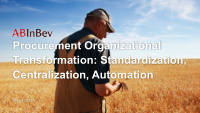 procurement organizational transformation standardization